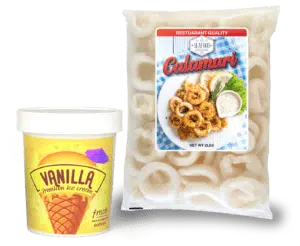 etiquetas de alimentos congelados