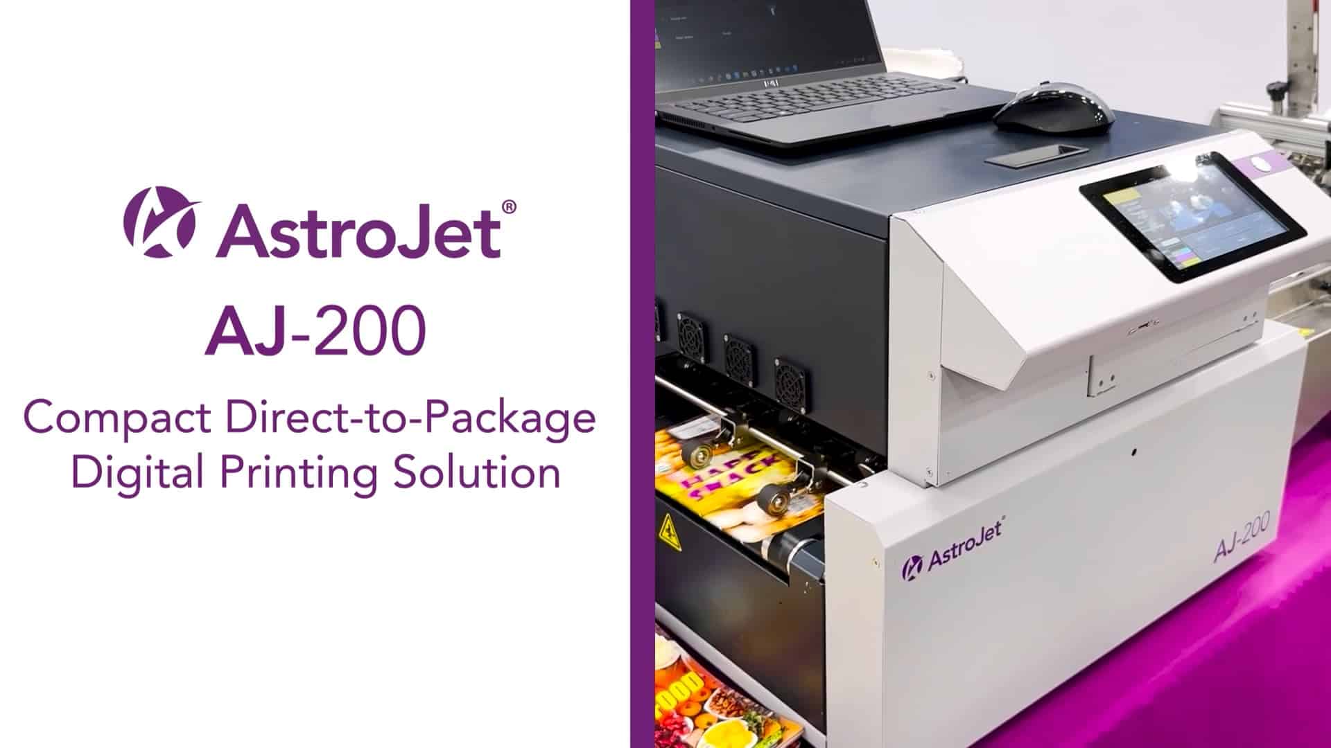 AstroJet AJ-200: Solución compacta de impresión digital directa al paquete